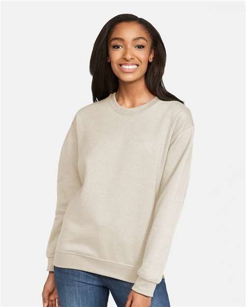 Softstyle® Midweight Crewneck Sweatshirt - Gildan | Comfortable, Durable, and Eco-Friendly Gildan Small Sand