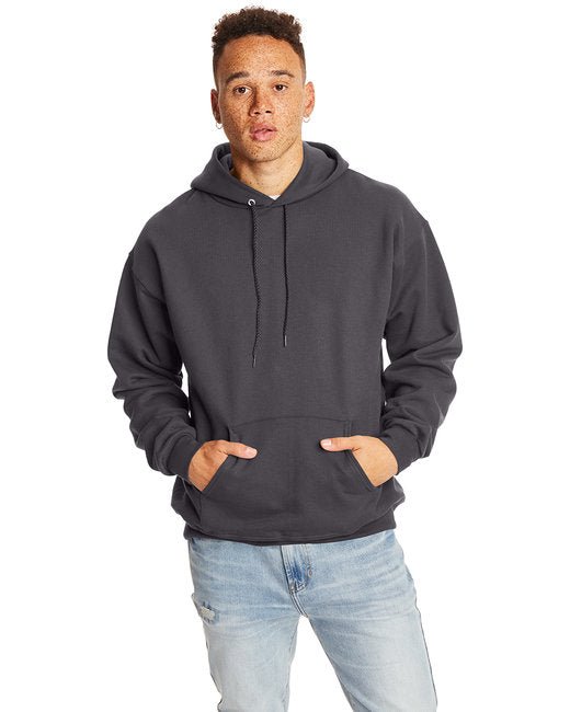 Hanes Adult Ultimate Cotton® Pullover Hooded Sweatshirt – Durable, Warm, and Comfortable Hanes Small Smoke Grey