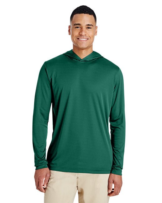 Custom Performance Hooded T-Shirt – Lightweight, UV Protected & Durable Long Sleeve Team 365 X-Small Sport Forest
