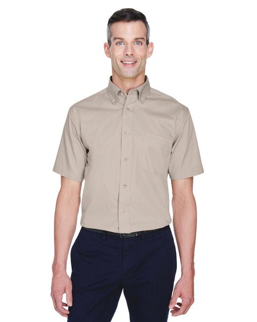 Custom Short-Sleeve Twill Shirt – Stain-Release & Wrinkle-Resistant SOYT Printing Company Small Stone