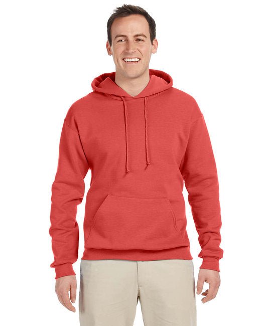 Jerzees Adult NuBlend® Fleece Pullover Hoodie – Soft, Durable, and Pill-Resistant Jerzees Small Sunset Coral