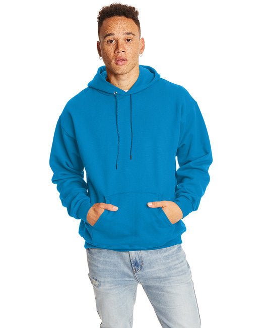 Hanes Adult Ultimate Cotton® Pullover Hooded Sweatshirt – Durable, Warm, and Comfortable Hanes Small Teal