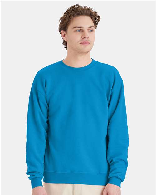 Ecosmart® Crewneck Sweatshirt - Hanes | Sustainable, Durable, and Customizable Hanes Small Teal