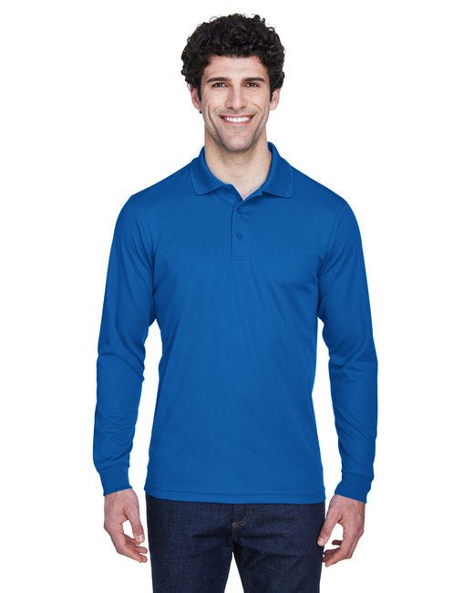 CORE365 Men’s Pinnacle Performance Long-Sleeve Piqué Polo Core365