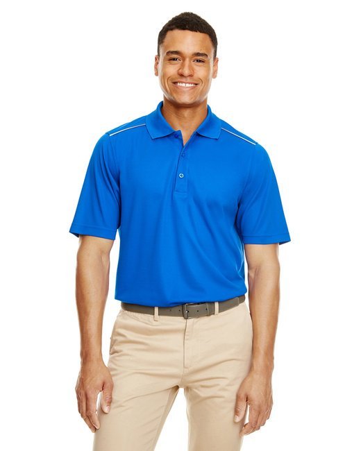 CORE365 Men’s Radiant Performance Piqué Polo with Reflective Piping Core365