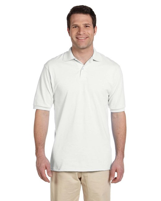 Jerzees Adult SpotShield™ Stain-Resistant Jersey Polo Shirt Jerzees Small White