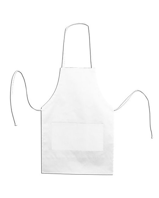 Custom Butcher Style Apron – Heavyweight Cotton Twill & Dual Pockets SOYT Printing Company White