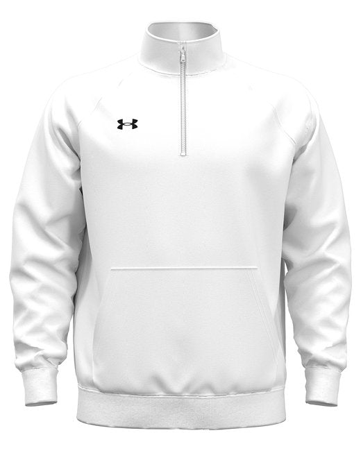 Under Armour Men's Rival Fleece Quarter-Zip – Warm, Comfortable, and Versatile Under Armour Small White