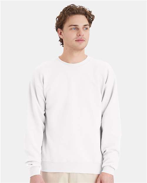 Ecosmart® Crewneck Sweatshirt - Hanes | Sustainable, Durable, and Customizable Hanes Small White