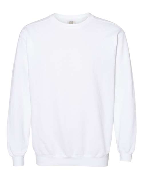 Garment-Dyed Sweatshirt - Comfort Colors | Relaxed, Durable, and Eco-Friendly Comfort Colors Small White
