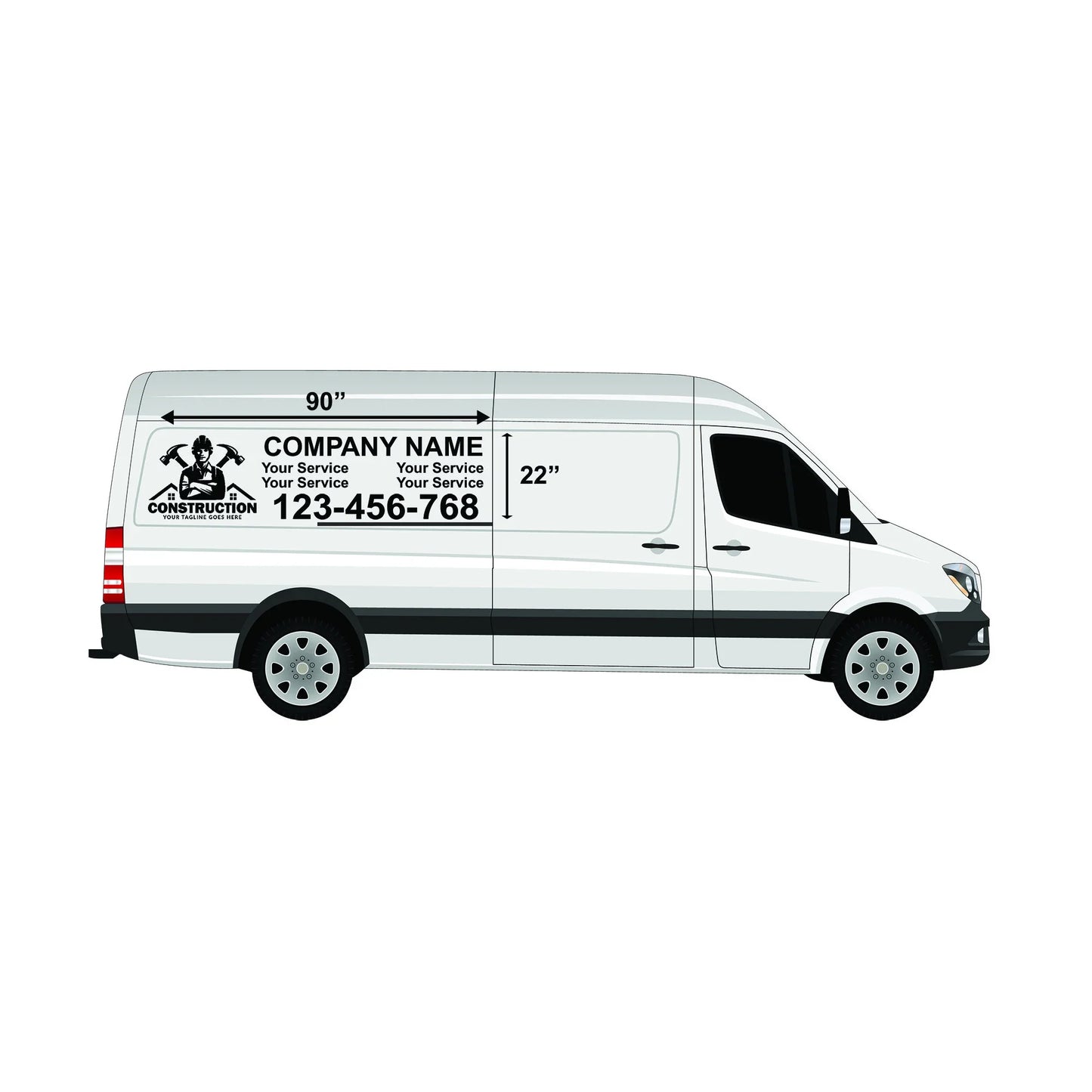 Custom Work Van Decals – Professional Branding with Easy Application Show Off Your Threads
