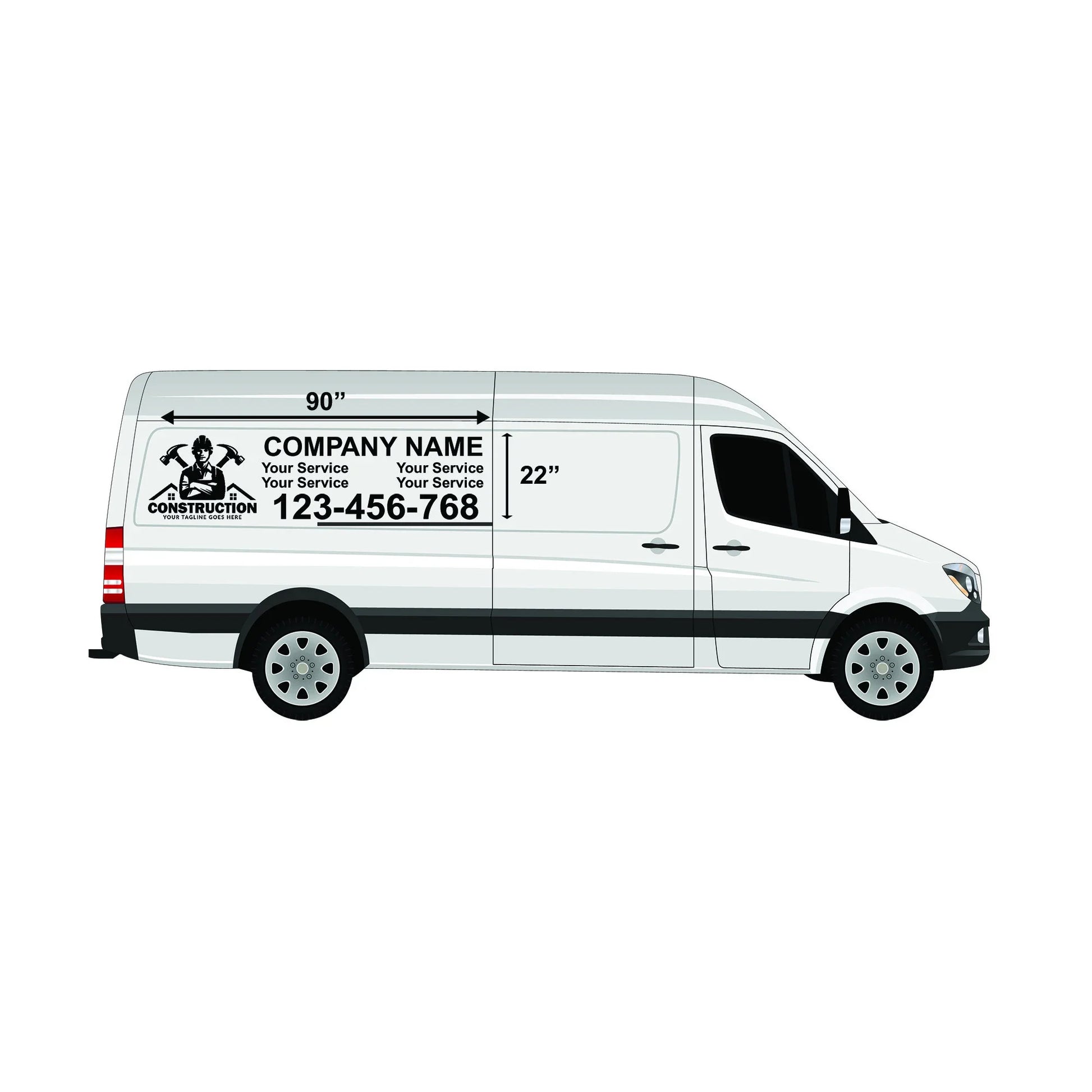 Custom Work Van Decals – Professional Branding with Easy Application Show Off Your Threads