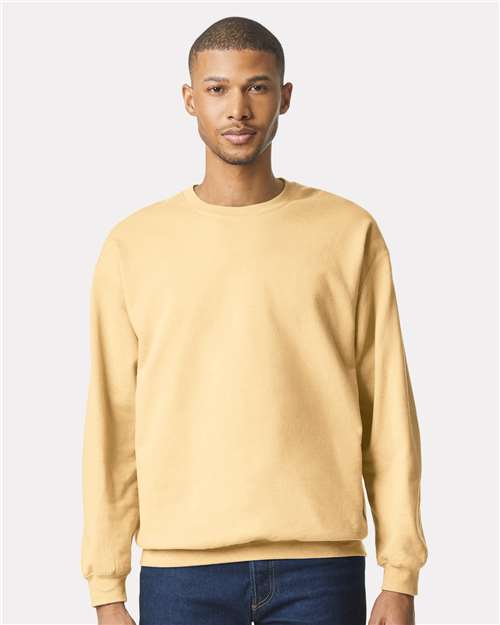 Softstyle® Midweight Crewneck Sweatshirt - Gildan | Comfortable, Durable, and Eco-Friendly Gildan Small Yellow Haze
