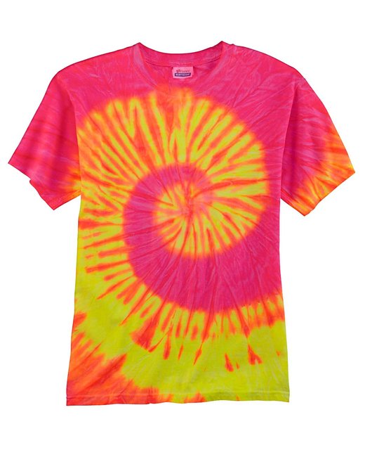 Custom Rainbow Spiral Tie-Dye T-Shirt – Bright & One-of-a-Kind Tie-Dye