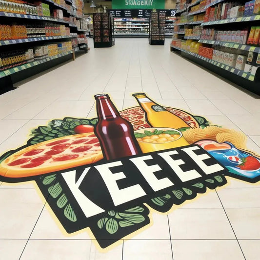 Custom Floor Decal Logo Printing – Durable & Easy Application for Business Show Off Your Threads