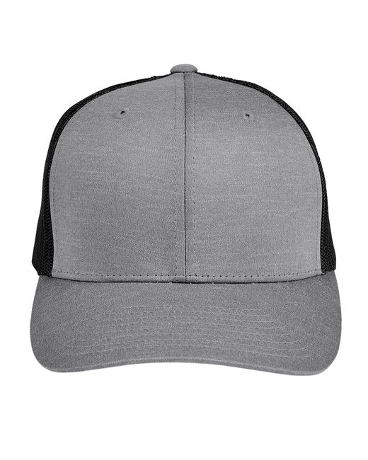 Custom Moisture-Wicking Heather Trucker Cap – Mid-Profile with Online Design Custom Hat Yupoong