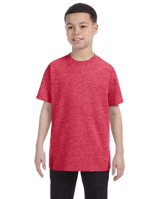 Gildan Youth Heavy Cotton™ T-Shirt – Reliable, Comfortable, Eco-Conscious SOYT Printing Company X-Small Heather Red