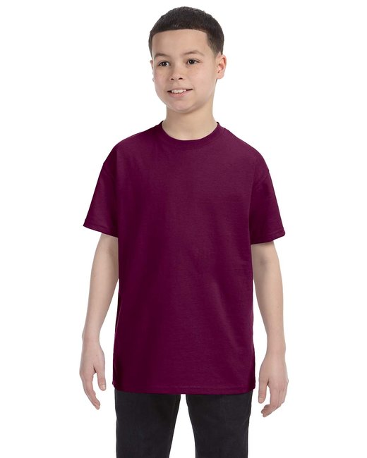 Gildan Youth Heavy Cotton™ T-Shirt – Reliable, Comfortable, Eco-Conscious SOYT Printing Company X-Small Maroon