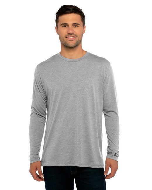 Custom Next Level Triblend Long-Sleeve Crew – Soft & Sustainable with Online Design Long Sleeve Next Level