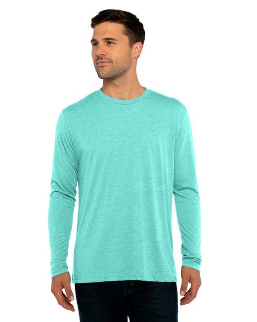 Custom Next Level Triblend Long-Sleeve Crew – Soft & Sustainable with Online Design Long Sleeve Next Level