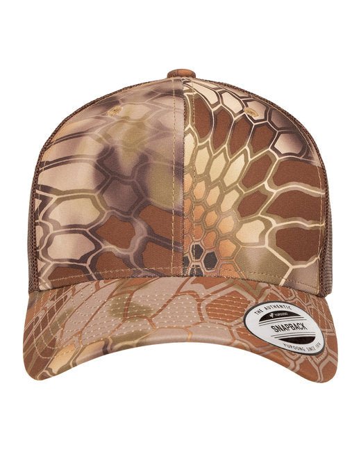 Custom Retro Multicam® Snapback Trucker Cap – Embroidery Ready YP Classic Custom Hat YP CLASSICS