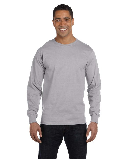 Custom Long-Sleeve T-Shirt – Moisture-Wicking & Sustainable Fabric Show Off Your Threads Printing Company Small Sport Grey