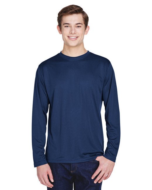 Custom Men’s Performance Long-Sleeve T-Shirt – Moisture-Wicking & UV Protection Long Sleeve Team 365