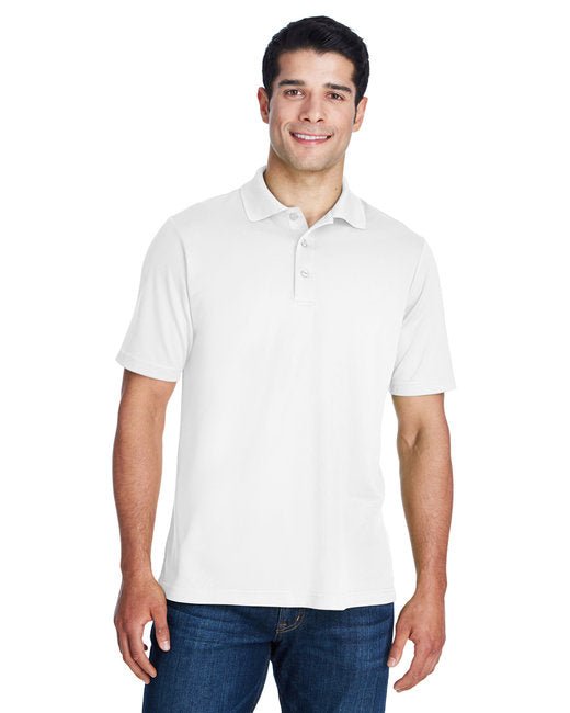 Customizable Unisex Performance Piqué Polo – Moisture-Wicking and UV Protection Polo Core 365 Small White