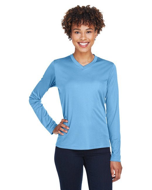 Custom Ladies’ Performance Long-Sleeve T-Shirt – Moisture-Wicking & UV Protection Long Sleeve Team 365